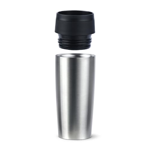Emsa N20201 Travel Mug Classic Isolierbecher 0,36 Liter | neuer Komfort-Schraubverschluss | Edelstahl | 4h heiß und 8h kalt | 100% dicht… – Ansicht 6