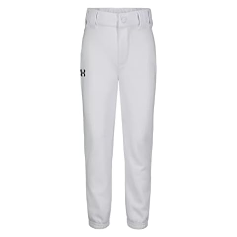 Under Armour Boys' Baseball Pants, White Cover