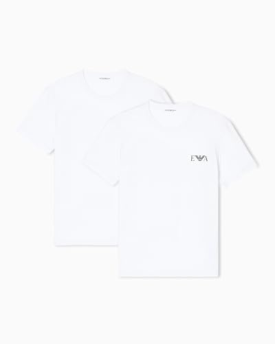 Emporio Armani Men's Stretch Cotton Jersey 2 Pack Crew Neck Shirt