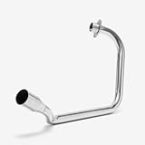 Lextek Stainless Steel Polished OP4 200mm Exhaust System compatible with Honda CB125F/GLR125 (15-19) - Image 2