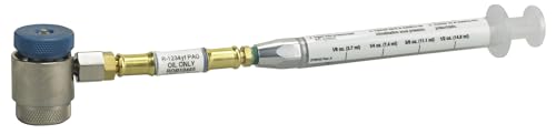 Robinair 18465 Syringe-Type PAG Oil Injector for R-1234YF Systems - Labeled and Graduated