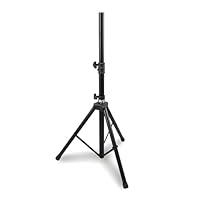 PYLE Lautsprecherständer höhenverstellbar 91–148 cm – Boxenständer & Lautsprecher Ständer – Speaker Stand 35 mm – Faltbares Lautsprecher Stativ – Robustes Boxenstativ & Boxen Ständer für PA & Studio