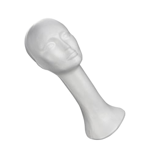 Ipetboom Smooth and Durable Foam Wig Display Rack Head Model for Hat Scarf Mannequin Head Holder