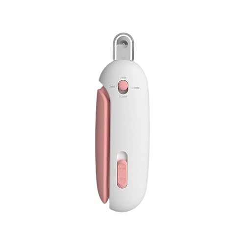 Cat Nail Clipper Adjustable Aperture Safety First Design Hidden Nail File Pet Claw Clipper Grooming Tool Easy Cutting Pet Nail Cutter Inbuilt Nail File for Pets Claw Care Pet (pink)