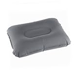 MUELODSIC Almohada Hinchable de Viaje Súper Gruesa con Tejido Aterciopelado Portátil y Ligera para Actividades Soporte Cervical para Camping y Descanso