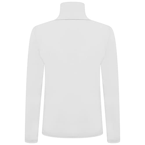 Image of Loxdonz Girls Long Sleeve Turtleneck Tee Shirt Kids Casual High Neck Tops T-Shirts | Youth Size 3-14
