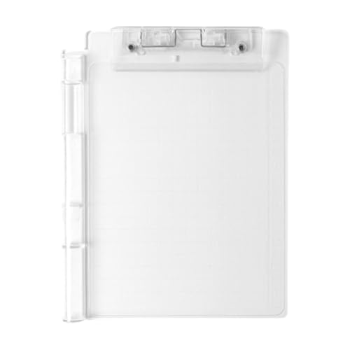 Porte-bloc transparent rigide dossier A4 plastique épais anti-pliure