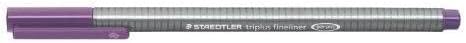 STAEDTLER Triplus Fineline 334Superfine Tip 0.3mm Gris, Violet