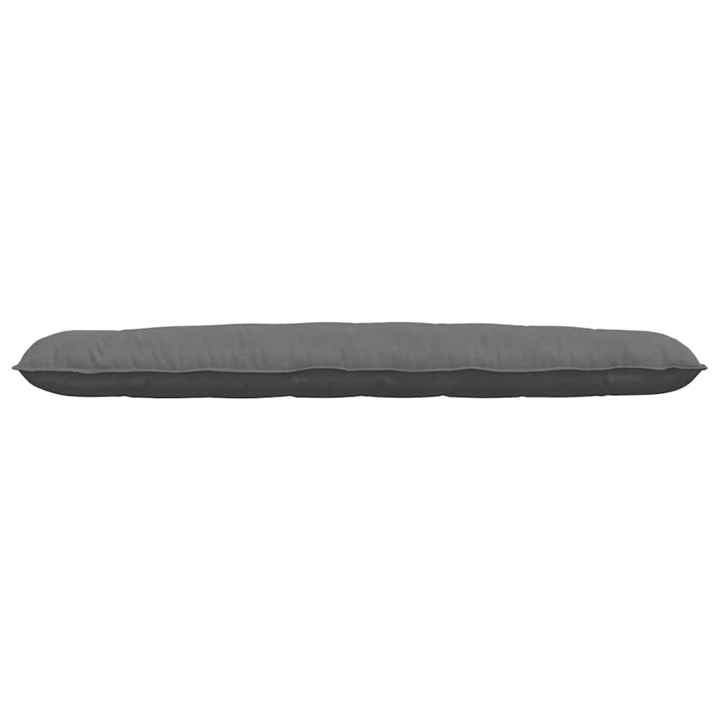 Cuscino per la schiena grigio scuro 200 x 50 cm Tessuto in microfibra