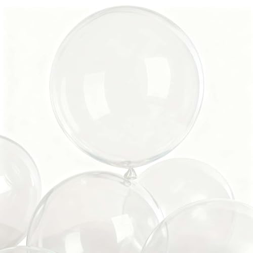 Image of 30 Pack Clear Balloons 36 Inch Clear Latex Party Large Balloon Bulk for Various Party Events Decorations