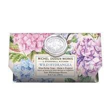 Michel Design Works Large Bath Soap Bar, Wild Hydrangea (802420)