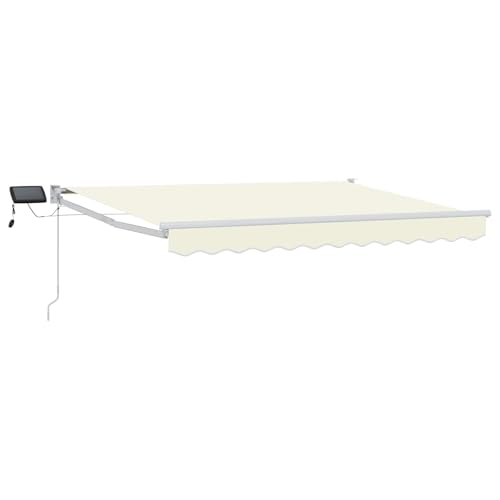Auvent manuel imperméable et résistant aux intempéries avec bras articulé LED - 2