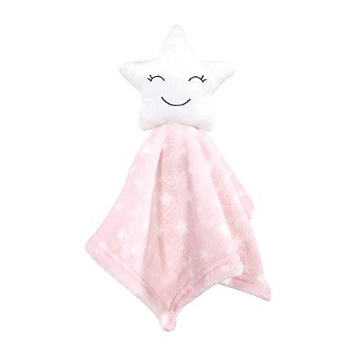 Image of Hudson Baby Unisex Baby Animal Face Security Blanket, Star Girl, One Size