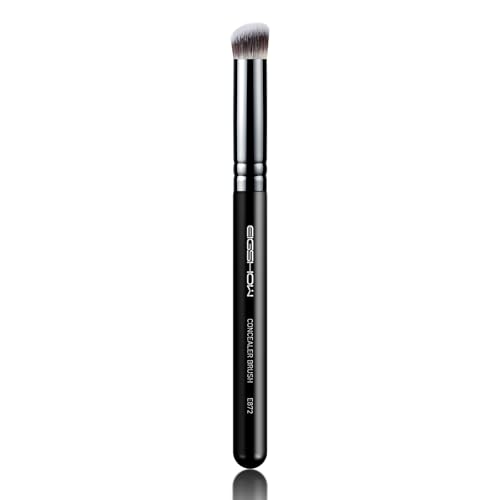 EIGSHOW Concealer Brush, Precise Angled Foundation Brush with Vegan Soft Synthetic Bristles for Concealing, Blending with Liquid Cream Powder (E872) Medium-E872