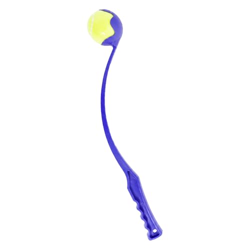 IThinkHome Dog Ball Launcher Tennis Ball Thrower Durable Hands Free Pick Up for Pet Exercise Chase Fetch Game Ball Included 50cm