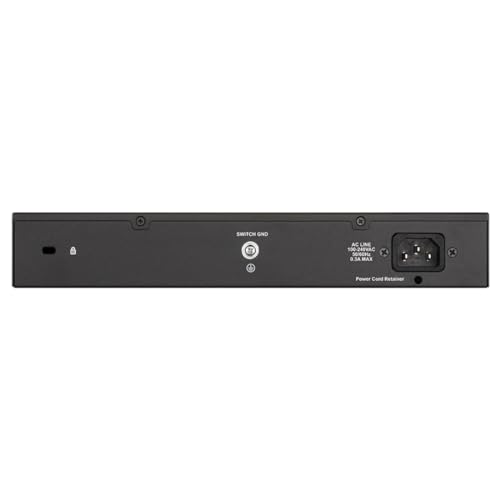 Image of D-Link DGS-1024D, Ethernet Switch, 24 Port Gigabit Unmanaged Fanless Network Hub Desktop or Rack Mountable, Black