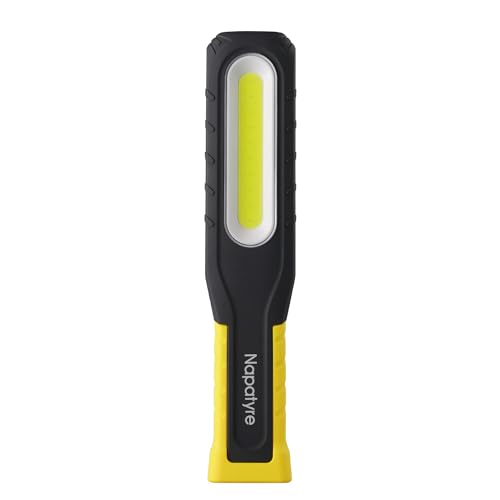 Napatyre Lampe de Travail LED Rechargeable 1000 Lumens Lampe Mecanicien avec Base Magnétique 5 Modes Lampe de Poche Puissante, Lampe Inspection pour Garage,...