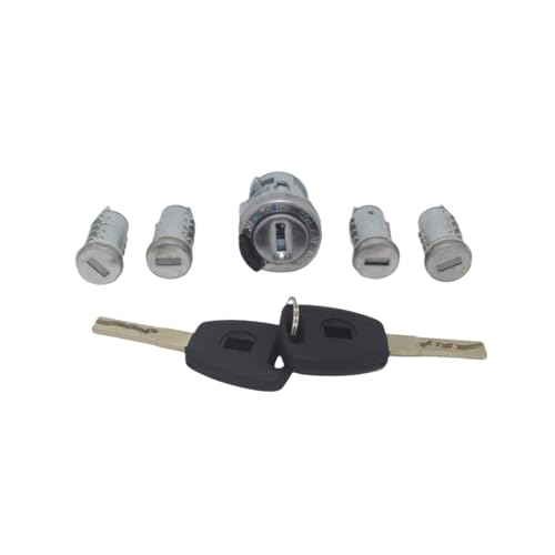 Kit cylindre de baril de serrure d'allumage et portes pour Fiat Doblo Punto AL162