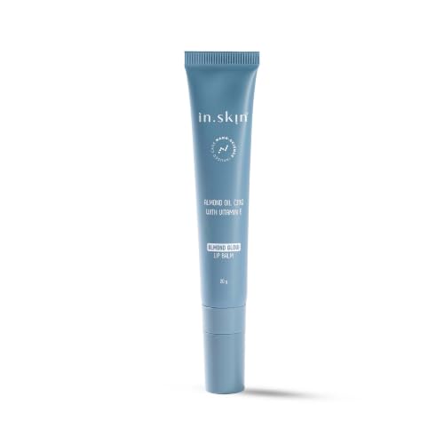 Image of Almond Glow Lip Balm with SPF 40 PA+++ | Hydrating & Plumping Lip Care | Almond Oil & Vitamin E | Repairs Dry, Chapped Lips | Paraben-Free (20 gm)