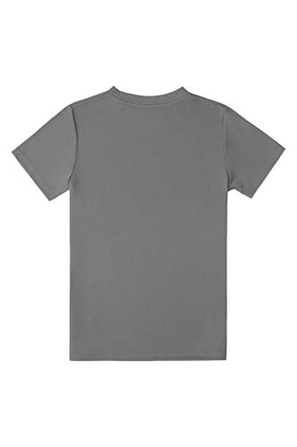 Champion Boys Shirt Performance Short Sleeve Tech Athletic Tee Shirt Top Kids Clothing - Great For Gym, Sports, And School (Medium Concrete) #TOP1