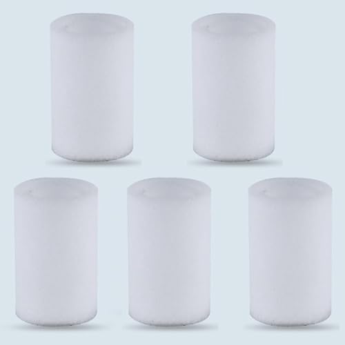 Cartuchos de filtro de cerámica (5 piezas) para brazo de grifo rotatorio filtrante de cocina, compatible con la mayoría de grifos, purificación eficaz, seguro y duradero