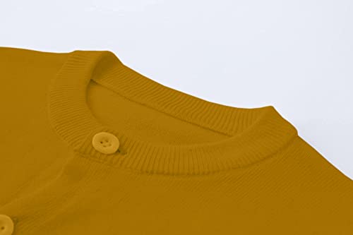 Girls Cardigan Sweaters School Uniforms Cotton Crew Neck Knit Sweater, 6 Months-14 Years3