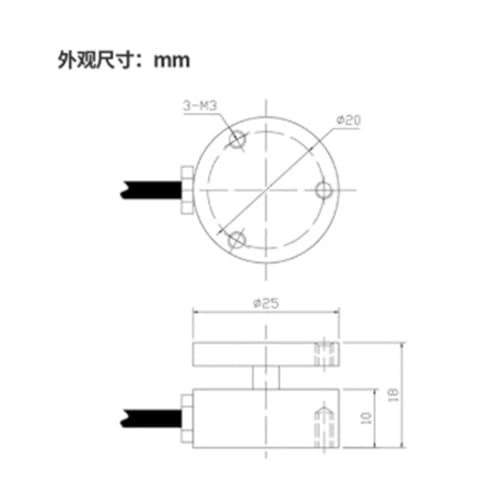 Medidor digital de fuerza de empuje y tracción DS2-200N-XD miniatura 2