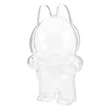 EXQUIMEUBLE ラブブ透明アクリル人形保護カバー コレクション収納用クリアディスプレイケース 飾り用防塵保護カバー インテリア装飾向け