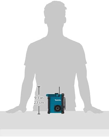 Makita DMR107 18 V Jobsite Radio - Blue/Black