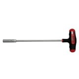 Teng Tools 8mm 6 Point Opening Durable Chrome Vanadium Steel T-Handle Nut Driver - MDNT408, Silver