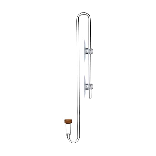 DONGKER CO2 Diffusor Aquarium, Hängender Acryl Diffuser Aquarium, Kohlendioxyd Diffusor Zerstäuber mit U-förmigem Verbindungsrohr für Aquarium Pflanzen