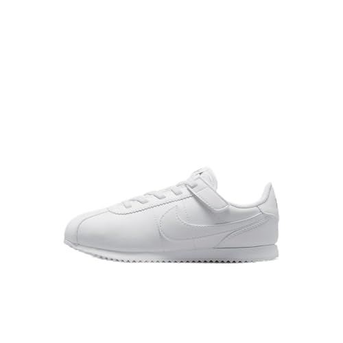 Nike Cortez EasyOn Little Kids' Shoes (DM0951-107, White/Wolf Grey/White) Size 12