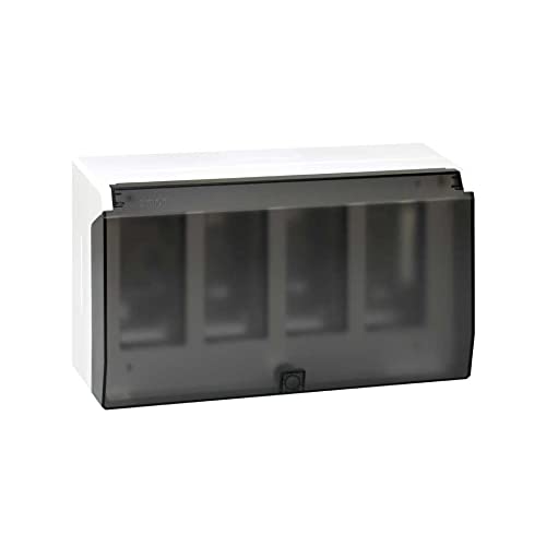 Boîtier saillie 4 modules blanc à grande capacité d'intégration