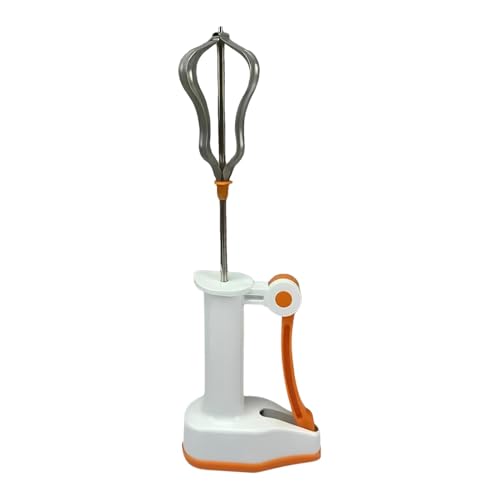 Batidor de huevos semiautomático, batidor de huevos – Batidor pequeño innovador batidor de huevos semiautomático,Batidor portátil compacto de acero inoxidable, manivela para batidos de huevos para el