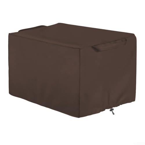 Heat Press Maschinenabdeckung, 57 x 45 x 42 cm, 210D wasserdichtes Oxford-Gewebe, für drinnen und draußen, staubdicht, UV-beständig, Schutzhülle (Kaffee)