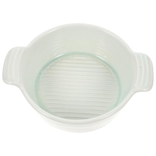 UTHCLO 高耐熱セラミック製サラダストレージボウル 両手ハンドル付きオーブン対応焼き皿 家用電子レンジ冷凍庫食洗機対応グリーン形