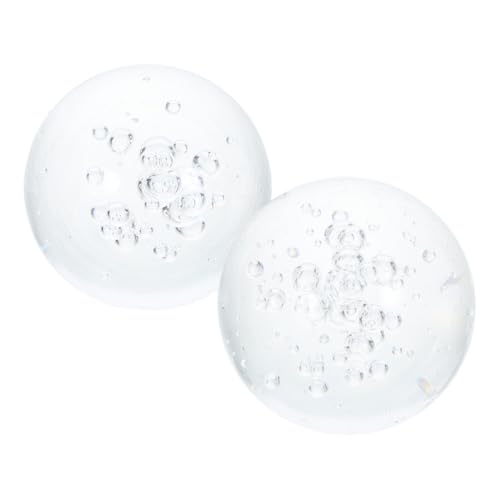 UPKOCH 2pezzi Sfere Decorative Trasparenti per Fontane da Acquari Decorazioni e da Scrivania