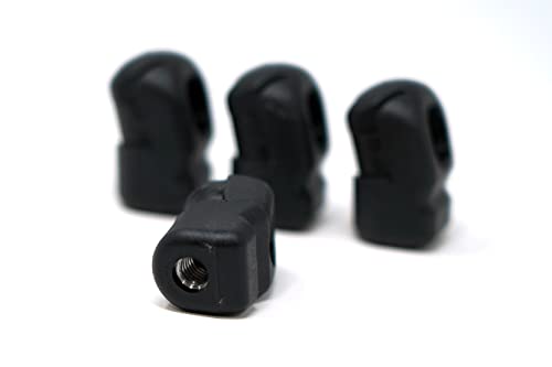 Redline Tuning 15 Degree Angled End Fittings For 10Mm Ball-Stud (4 Pack) - Black M6 Female Thread - Gas Spring Strut Lift Support Sockets Rt-60-00007 (4) #TOP7