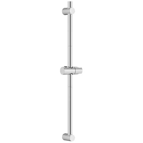 Auralum Barre de Douche 90cm en Acier Inoxydable Chrome - Support Douchette Réglable en Hauteur et Pivotant à 360°, Rail de Douche Mural Robuste avec...