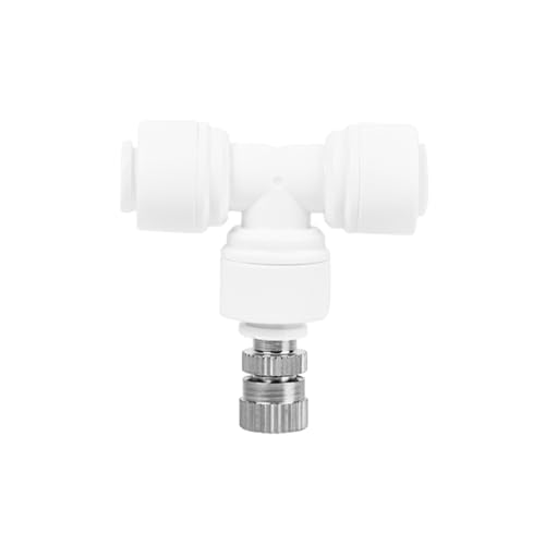 Image of skyblue Misting Nozzle 0.3mm Orifice with Tee Connector, 10Mtr Pipe, Pipe Cutter, 6mm (1 /4 inch) | Fogger Sprayer for Dairy Farming, Animal Husbandry | High Pressure Mist & Water Systems (Pack of 5)