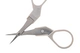 Seki EDGE SS-900 | Made in Japan | Nożyczki kosmetyczne | Stalowe nożyczki do twarzy z wygiętymi, ręcznie ostrzonymi ostrzami | Kompaktowe, ergonomiczne | Do brwi, nosa i włosków na twarzy