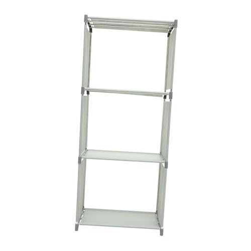 LABRIMP スチールパイプ製ブックシェルフ 収納棚 高さ可能な書籍整理ラック ホームオフィス用多機能収納スタンド