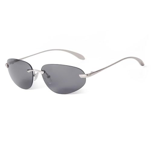 Lunettes de soleil ovales sans monture pour rayonner lors de vos sorties estivales et terrasses