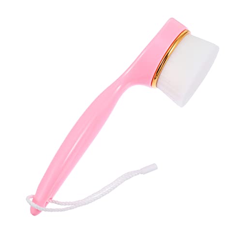 PartyKindom Face Brush Cleanse Hand Held Face para Gentle Facial Cleansing Brush Manual Women Cleaning Facial Cleansing Brush Face Pore Foam Exfoliate Simple Skincare Pink Plastic