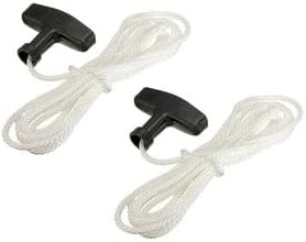 #US Recoil Starter Parts Recoil Starter Rope 4.59ft (1.4M X 5mm) Nylon Pull Cord with Starter Hand... (addiparts#1326-21183)