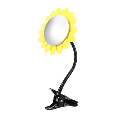 VILLCASE Clip on Security Mirror Desk Rearview Mirror Convex Mirror for Office Stroller Mirror Cubicle Mirror to See Behind You