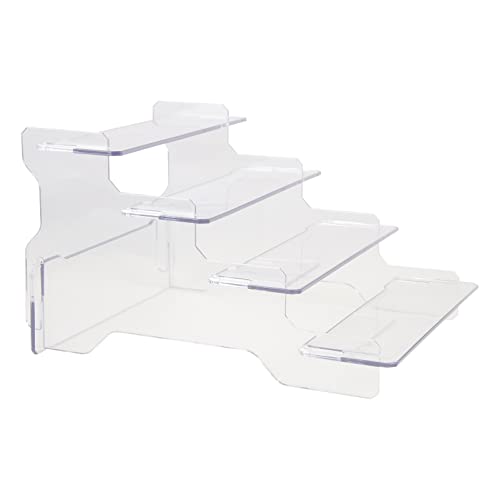 Zerodeko Plastic Display Riser Clear Product Stand Cupcakes Holder Dessert Display Transparent Showcase Stands Figure Display Riser Countertop Toys Organizer Decor #TOP5
