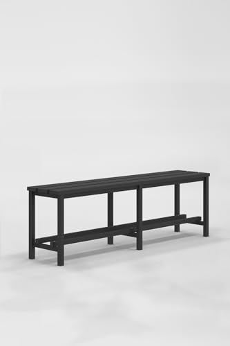 Bancada nórdica de acero negra para decorar tu habitación, vestuario o zonas de exterior 7