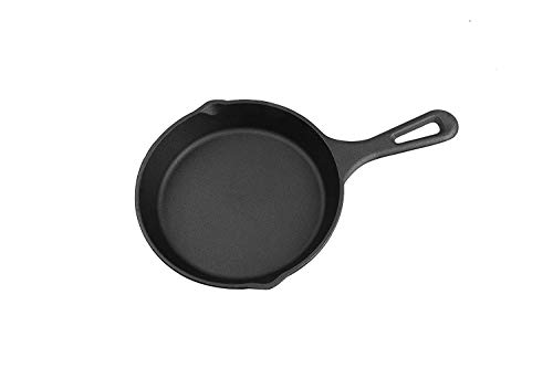 Decent Induction Base Cast Iron Frying Pan, 8 Inches