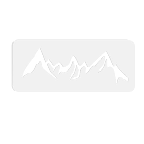 Betagt Mountain Range Router Templates, Acrylic Charcuterie Board Template for Woodworking, 5mm Thick Router Inlay Template Woodworking Craft Tracing Stencils Guide Tool